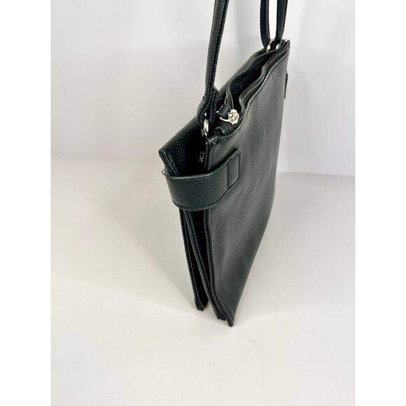 Rosetti Crossbody Purse Handbag Black Multiple Pockets Adjustable Strap 10x7x2 - Picture 7 of 16